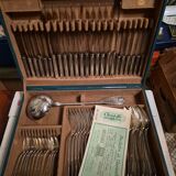 Christofle silver-plated cutlery set Vendôme 61 pieces