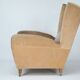 Mid-Century attributed Melchiorre Bega single Armchair in velvet. Italy 195