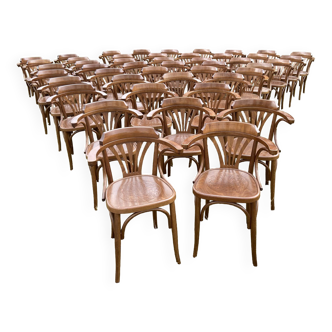 50 chaises Fauteuils bistrot bois courbé Fischel Thonet Bugholzstuhl bistro tuna chairs bentwood 198