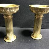 1410 Small candlesticks (2) - Louis XVI bronze