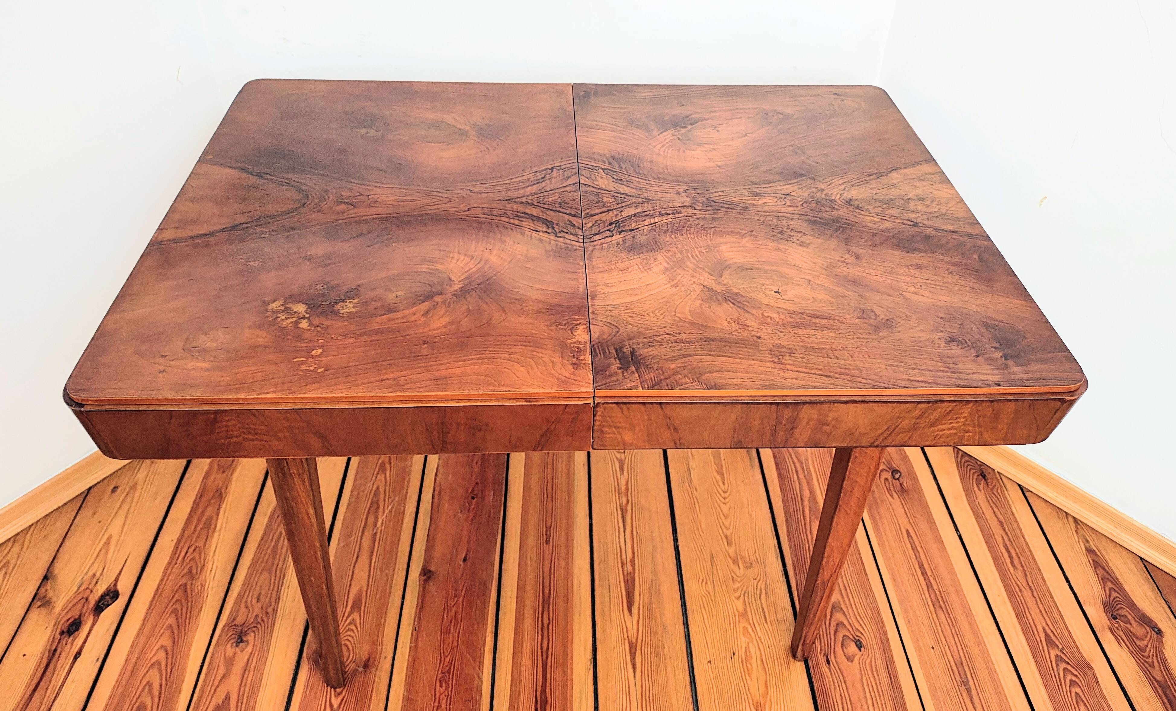 Mid-Century Czech Dining Table by Jindřich Halabala for Up Races, 1950s