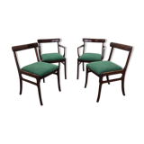 Chaises à manger danoise du milieu du siècle de Poul Jeppesens Møbelfabrik années 1960