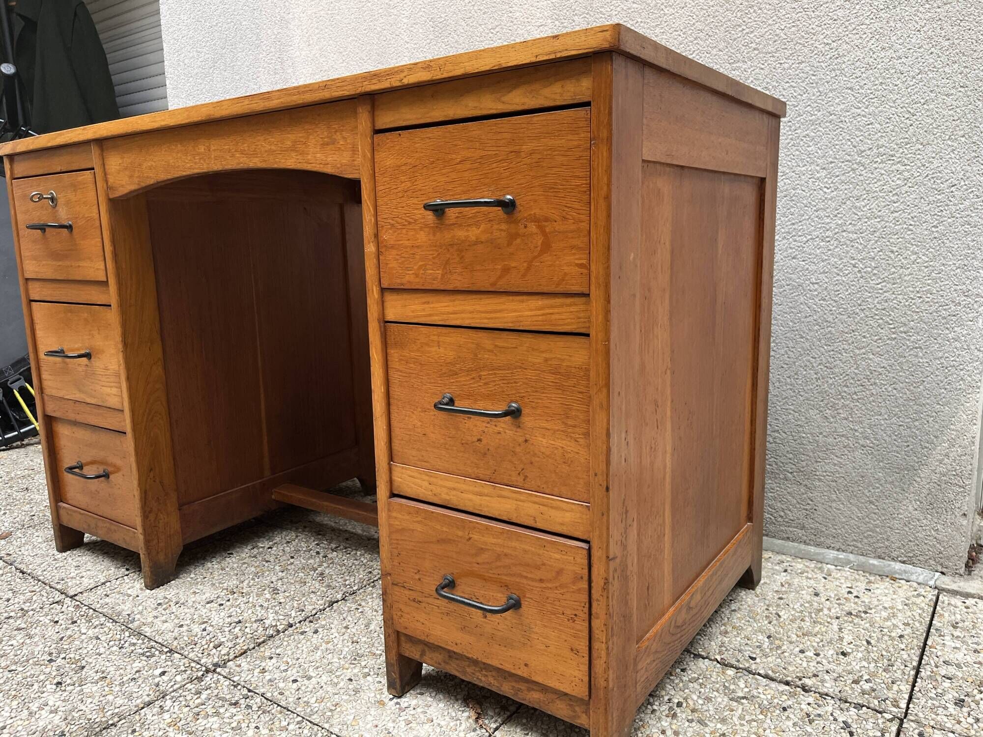 Vintage oak desk