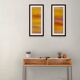 Two pastel drawings 'Diptych Sentier des Ocres' by Atelier Cléophée
