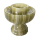 Candlestick in green onyx