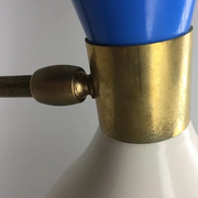 Pair Italian 50's bicolor design wall light