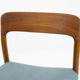 Danish teak chairs model 75 by Niels Otto Møller, Set of 4