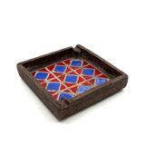 Mid-century space age ceramic ashtray, Aldo Londi Bitossi Italy 1970s