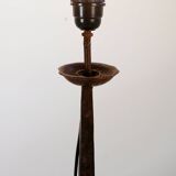 Lampadaire brutaliste en fer