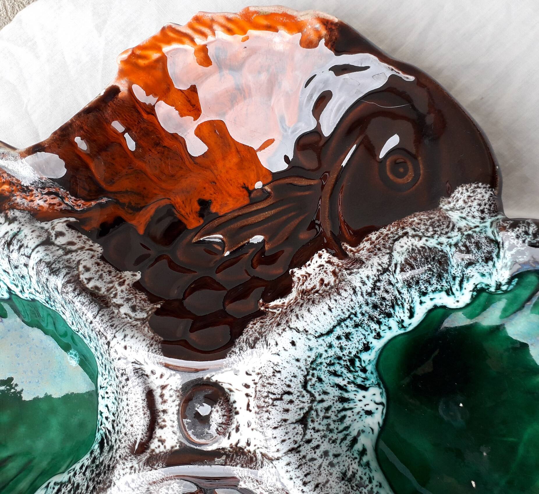Ceramic serving platter