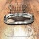 Foie gras platter + toast holder / Silver-plated metal foie gras service