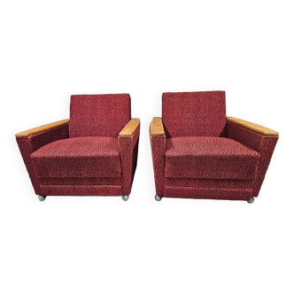 Pair of vintage armchairs 1960