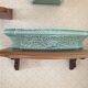 Water green ceramic fountain