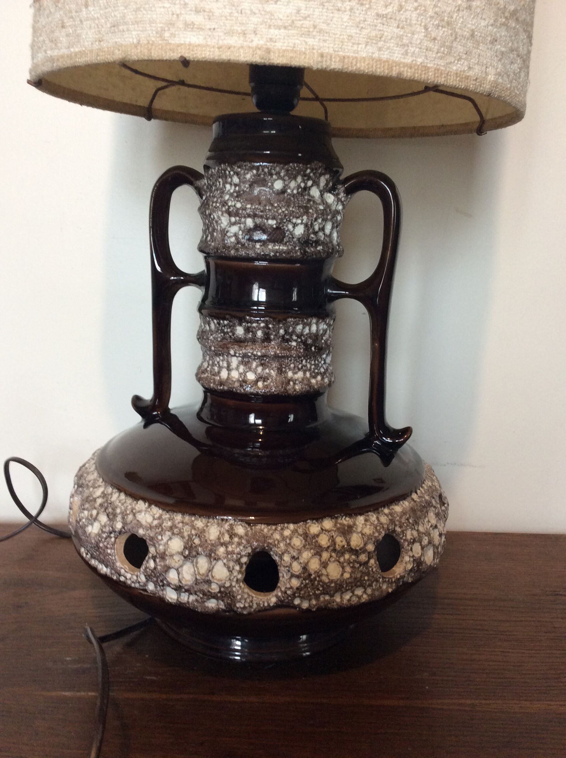 Floor lamp with its lampshade