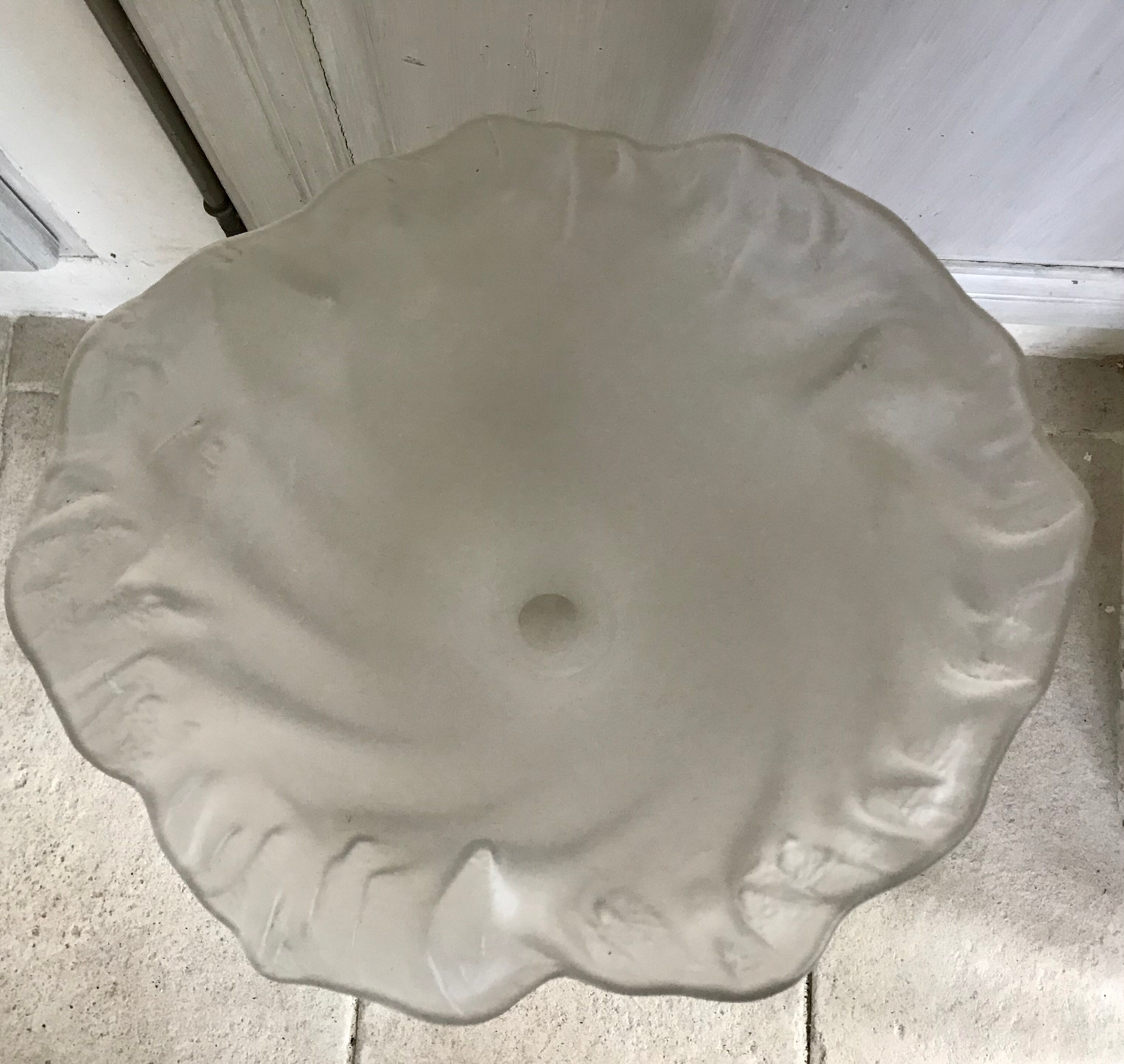 Art Nouveau style blown glass vase 50cm