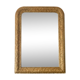 Mirror fireplace trumeau Louis philippe gilded
