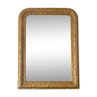 Mirror fireplace trumeau Louis philippe gilded