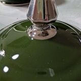 Antique service 31 pieces – S.P.M. Walküre Bavaria – Empire Green & lace