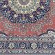 Kasan burgundy red combed wool oriental rug 200x300cm