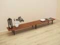 Danish teak sideboard in low architectural form, Scandinavian Modern design, 1970s