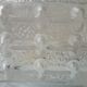 Square glass ceiling light