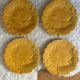 4 ceramic flat plates Barbotine