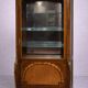 Louis XV style display cabinet in noble wood marquetry
