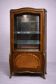 Louis XV style display cabinet in noble wood marquetry