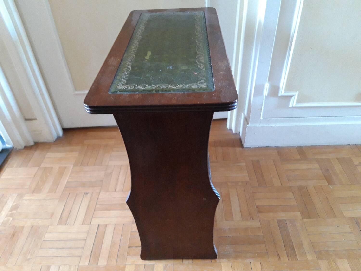 English mahogany magazine rack