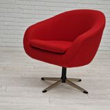 1960s, scandinavian design by Karl Eric Klote, swivel lounge chair