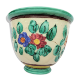 Cache pot in cerart's cerart to monaco ref: 3-811 polychrome decor floral