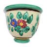 Cache pot in cerart's cerart to monaco ref: 3-811 polychrome decor floral