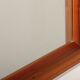 Italian walnut wood square mirror – elegant 1970s design