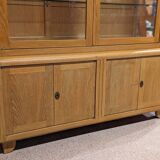 Limed oak display case from the 1940s