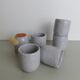 Set de 6 coquetiers petites tasses en grès moucheté