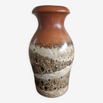 Small vintage shabby ceramic vase scheurich west germany 60s model 208-21