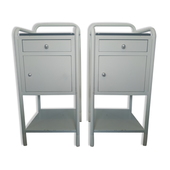 2 Tolix bedside tables