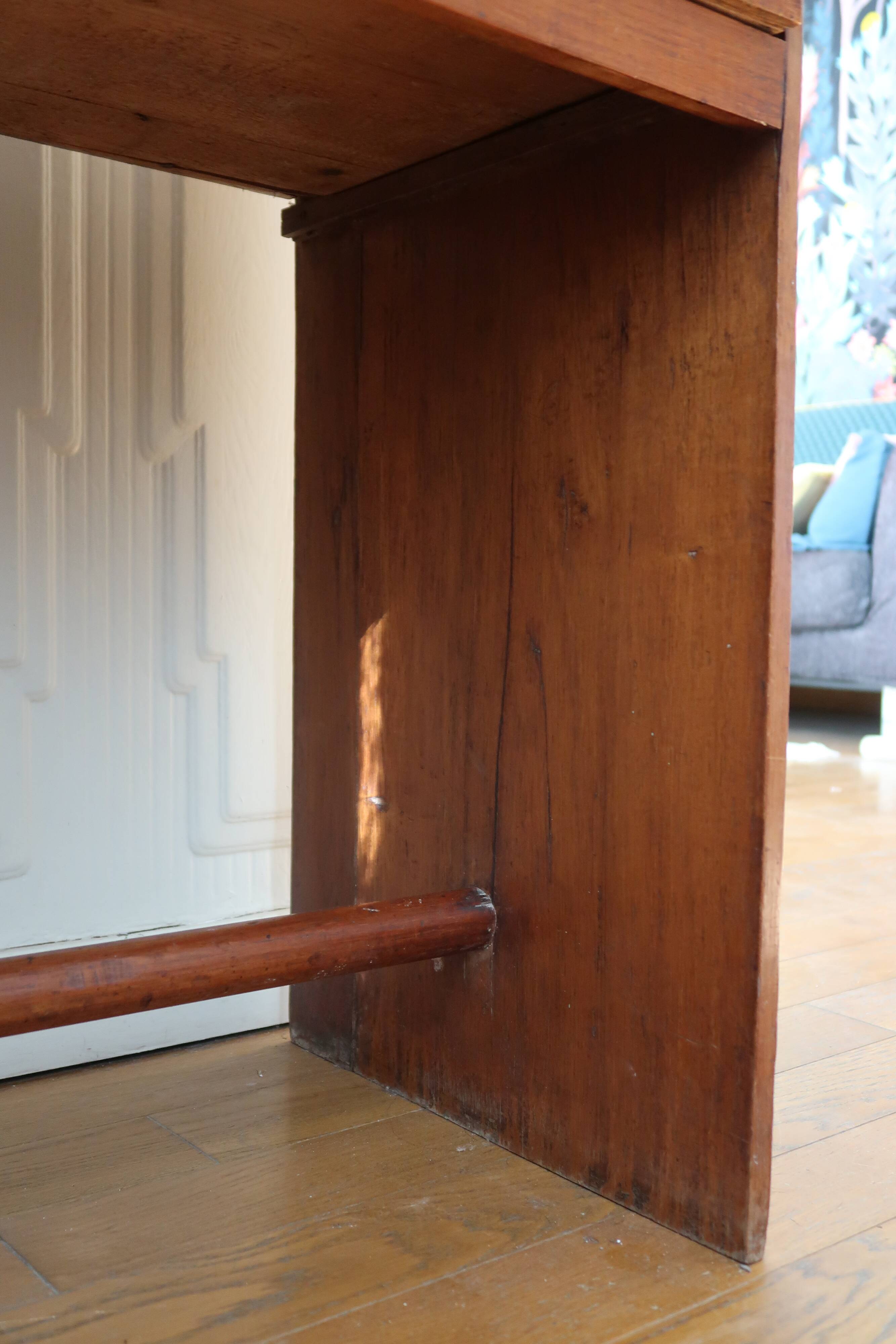 Brutalist side table console