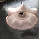 Pink opaline pendant light