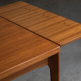 Extendable square dining table by Vejle Stole Møbelfabrik, Denmark 1960’s