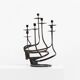 Brutalist candelabra in the manner of Jean Touret
