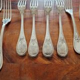 Christofle - Set of 12 dessert forks model Trianon in metal