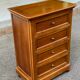 Commode louis philippe en bois massif avec 4 tiroirs