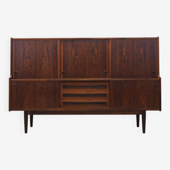 Buffet haut en palissandre, design danois, années 1960, designer : Johannes Andersen, fabrication : Skaaning Furnitu