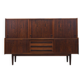 Buffet haut en palissandre, design danois, années 1960, designer : Johannes Andersen, fabrication : Skaaning Furnitu