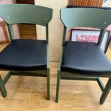 Pair of Niels Gammelgaard chairs, Natura model