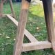 Solid oak farmhouse bench