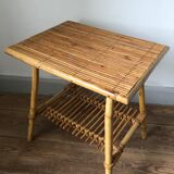 Small table, bedside table, end of sofa, rattan