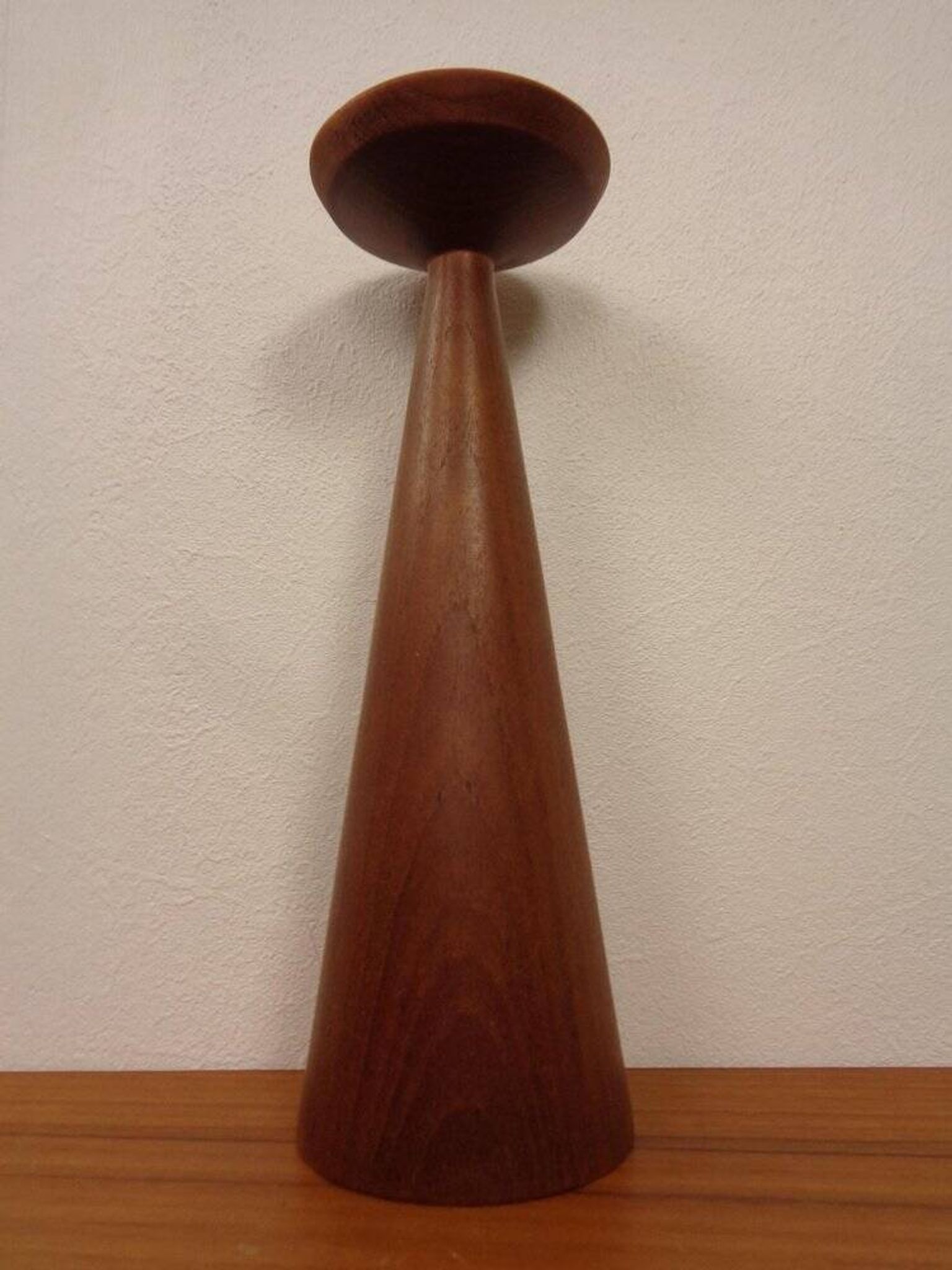 Large Teak Candleholder from Anri Form, Italy, 1960s