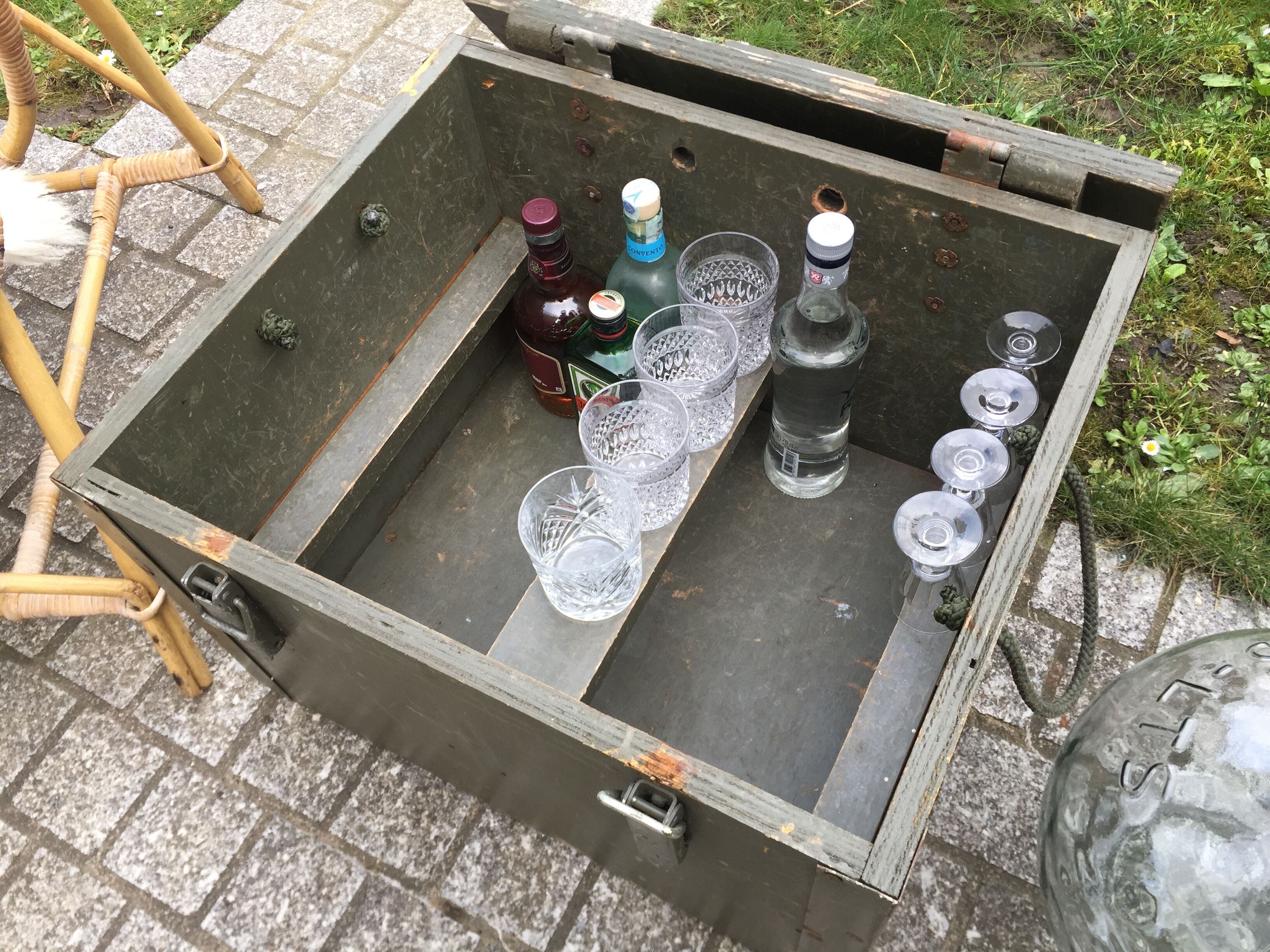 Old trunk or military chest